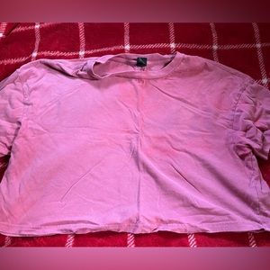 Rose pink crop top